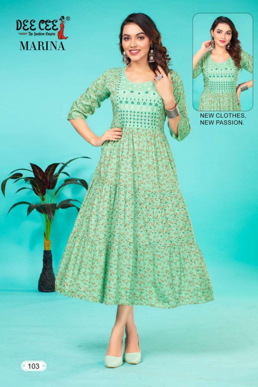 DEECEE MARINA Kurti Wholesale catalog