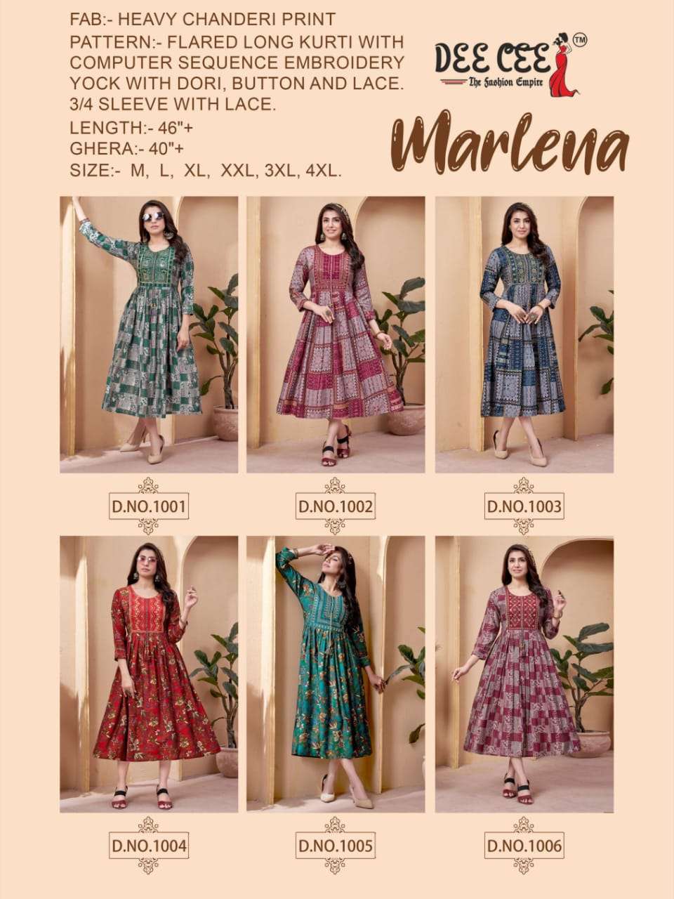 DEECEE MARLENA Kurti Wholesale catalog