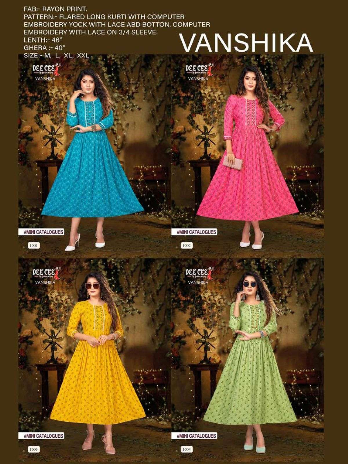 DEECEE VANSHIKA Kurti Wholesale catalog