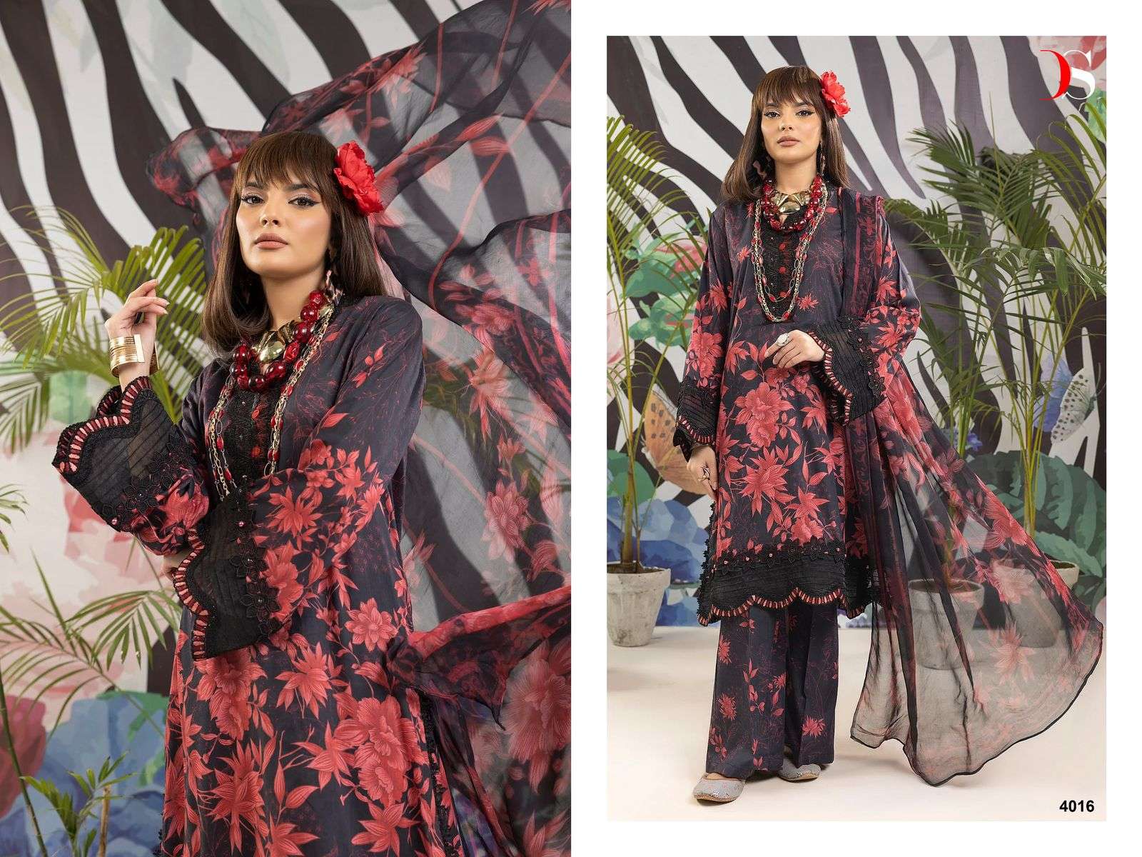 Deepsy Adan Prints 23 Cotton Dupatta Salwar Kameez Wholesale catalog