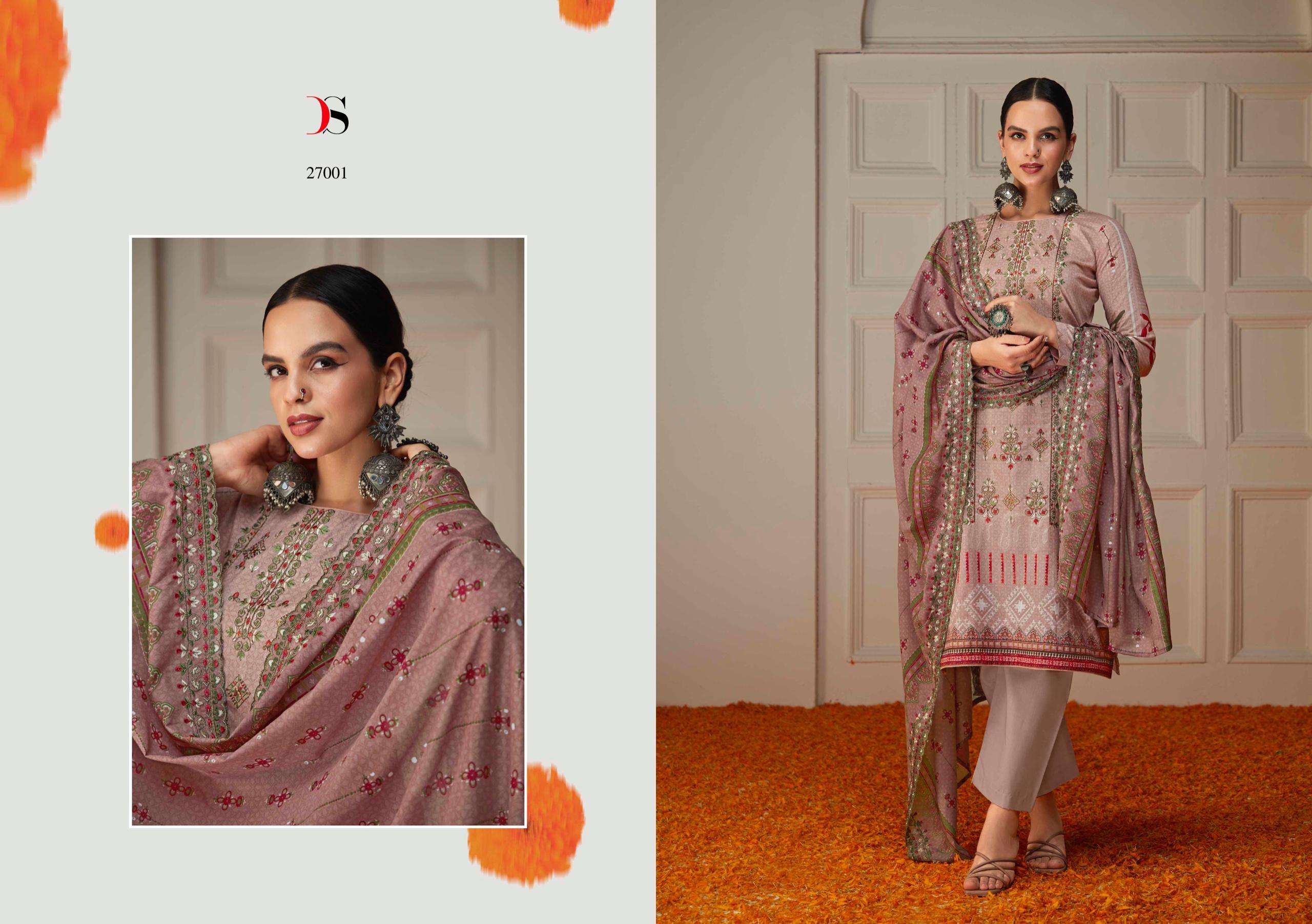 Deepsy Bin Saeed 6 Heavy Embroidery Salwar Suits Wholesale catalog