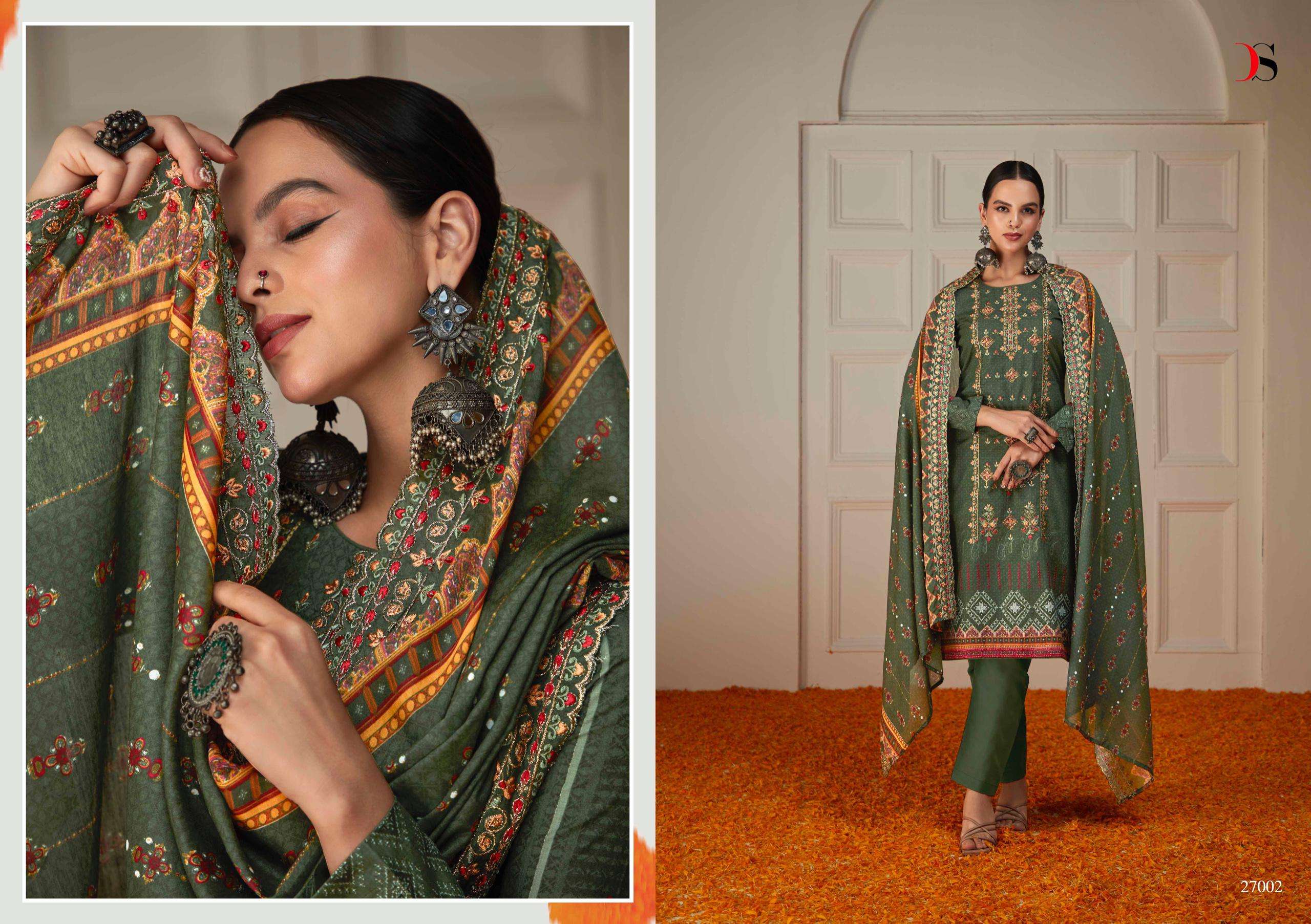 Deepsy Bin Saeed 6 Heavy Embroidery Salwar Suits Wholesale catalog