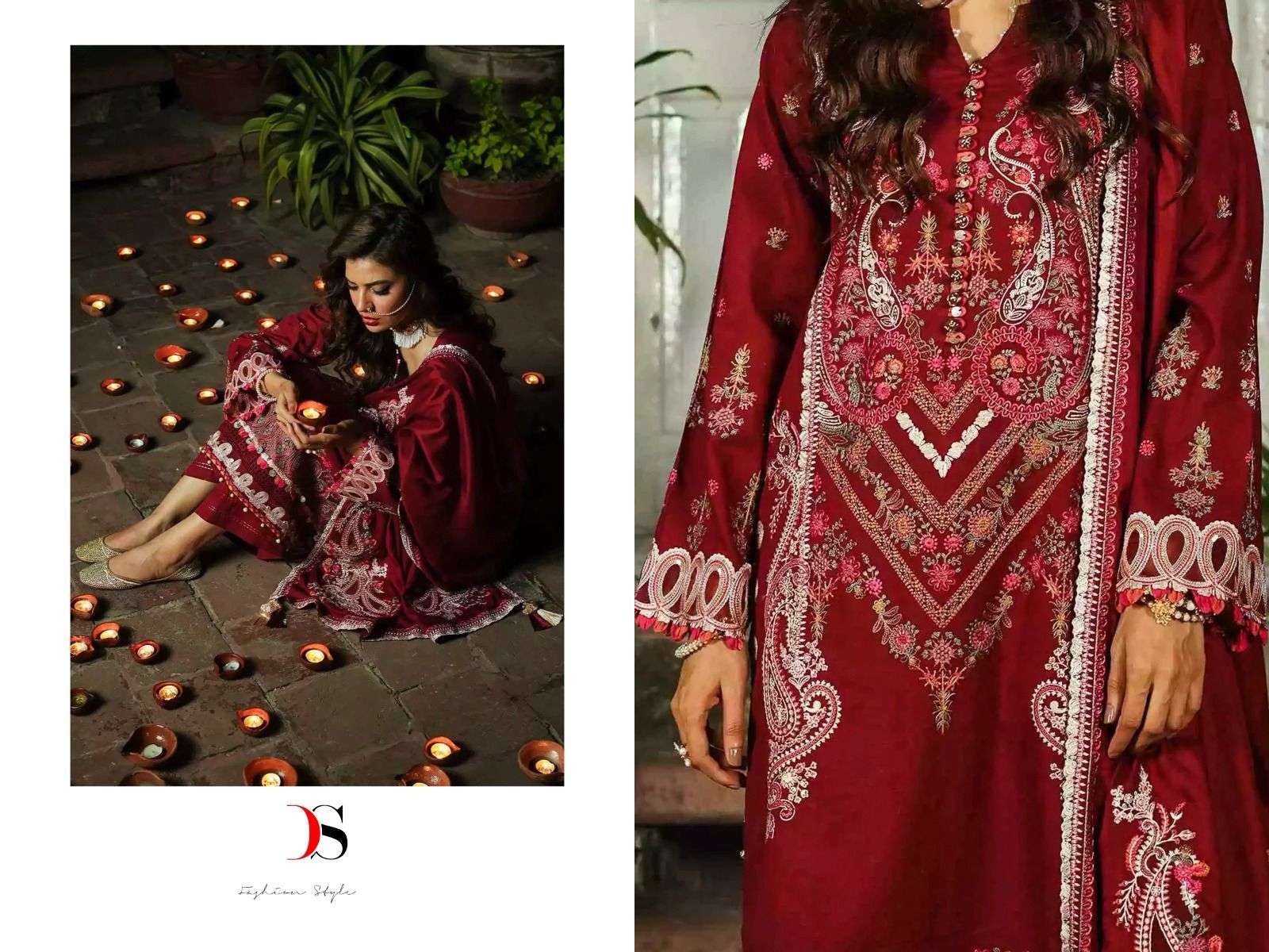 Deepsy Elaf Luxury 24 Digital Embroidery Pakistani Suits Wholesale catalog