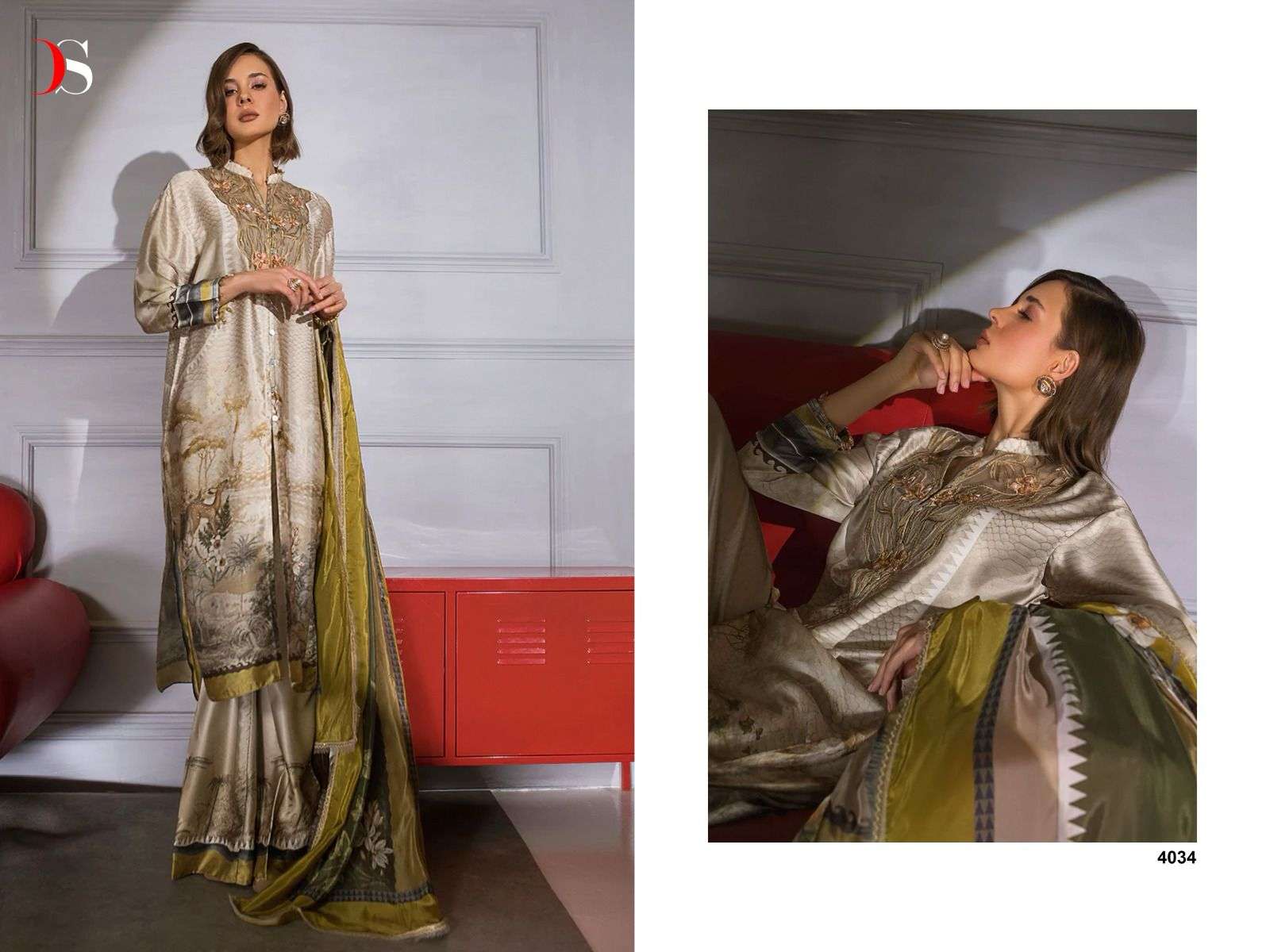 Deepsy Sobia Nazir Silk 24 Vol 2 Satin Silk Salwar Kameez Wholesale catalog
