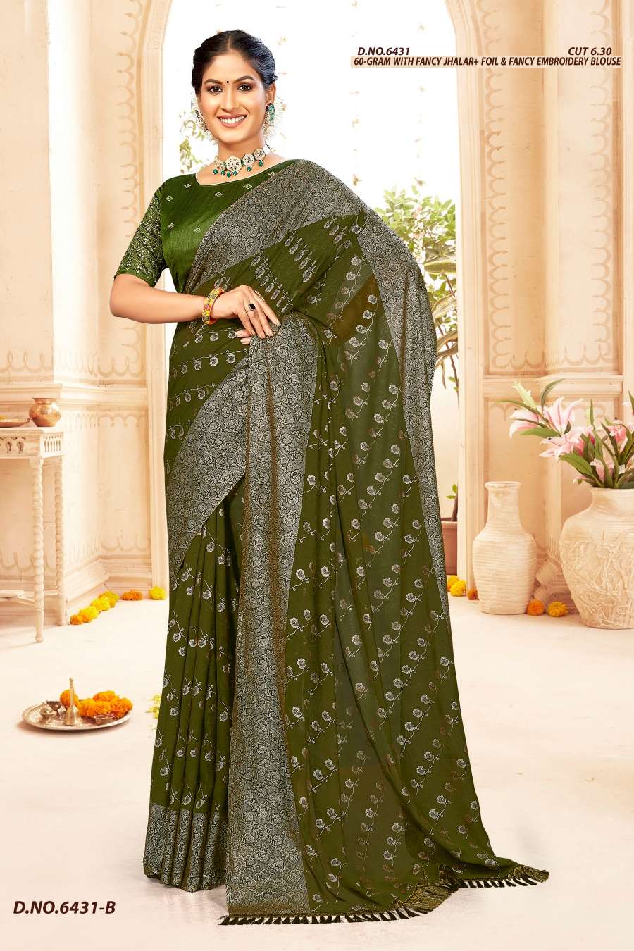 DOLLY 6431 INDER SILK MILLS Saree Wholesale catalog