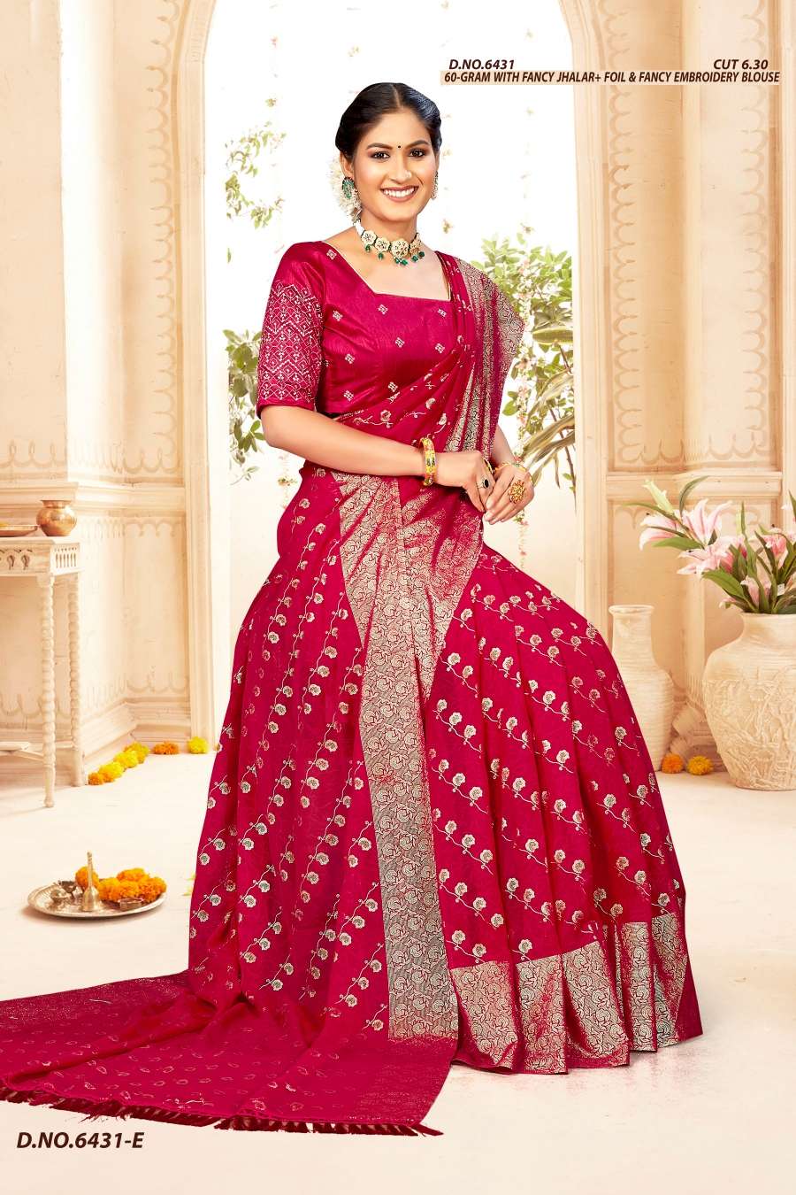DOLLY 6431 INDER SILK MILLS Saree Wholesale catalog