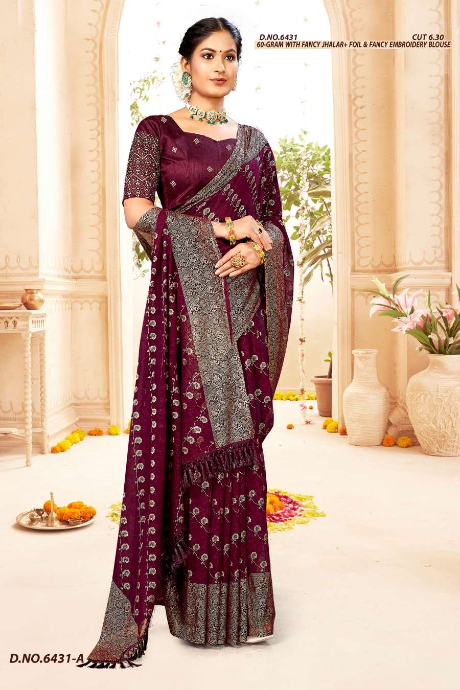 DOLLY 6431 INDER SILK MILLS Saree Wholesale catalog