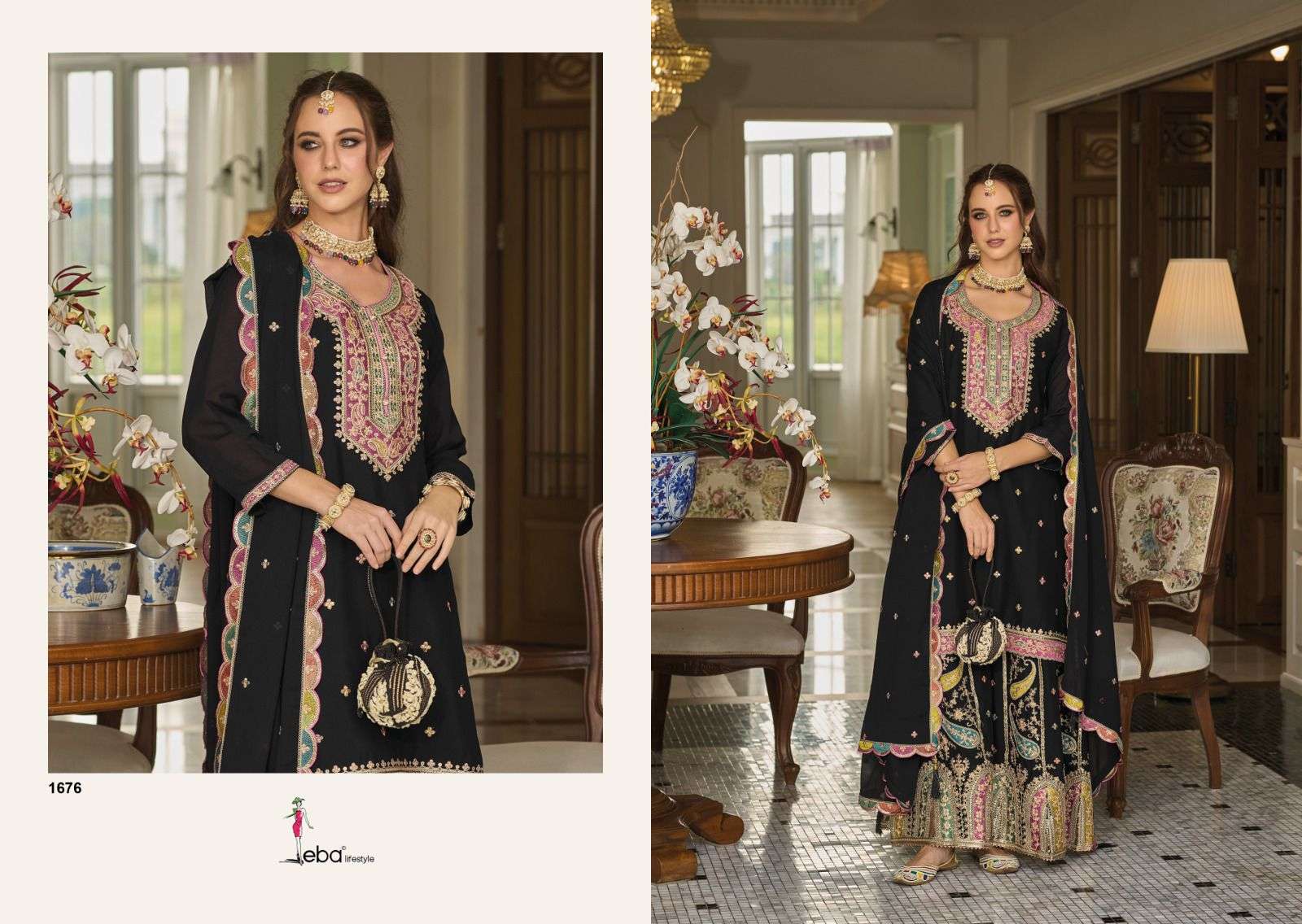 Eba Safroon Vol 3 Colour Addition Salwar Kameez Wholesale catalog