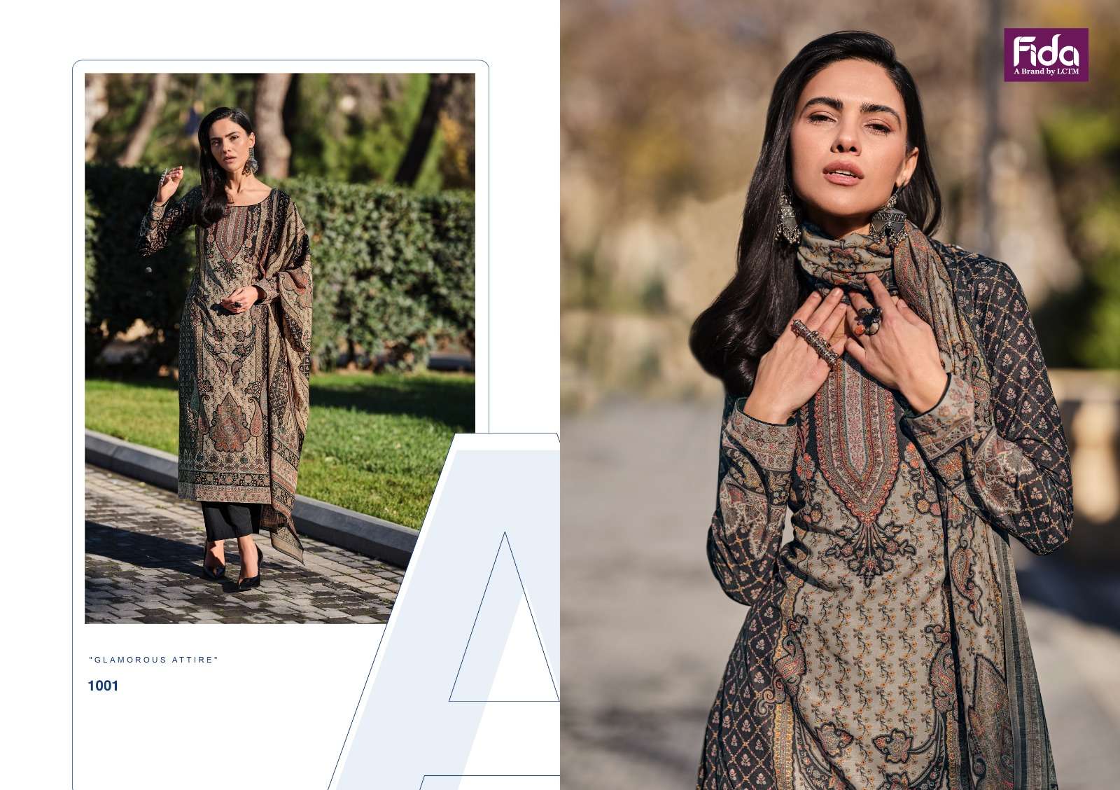 Fida Haya Digital Printed Cotton Dress Material Wholesale catalog