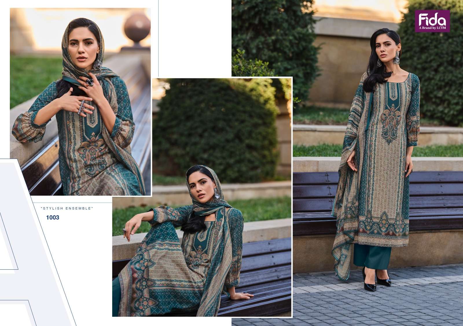 Fida Haya Digital Printed Cotton Dress Material Wholesale catalog