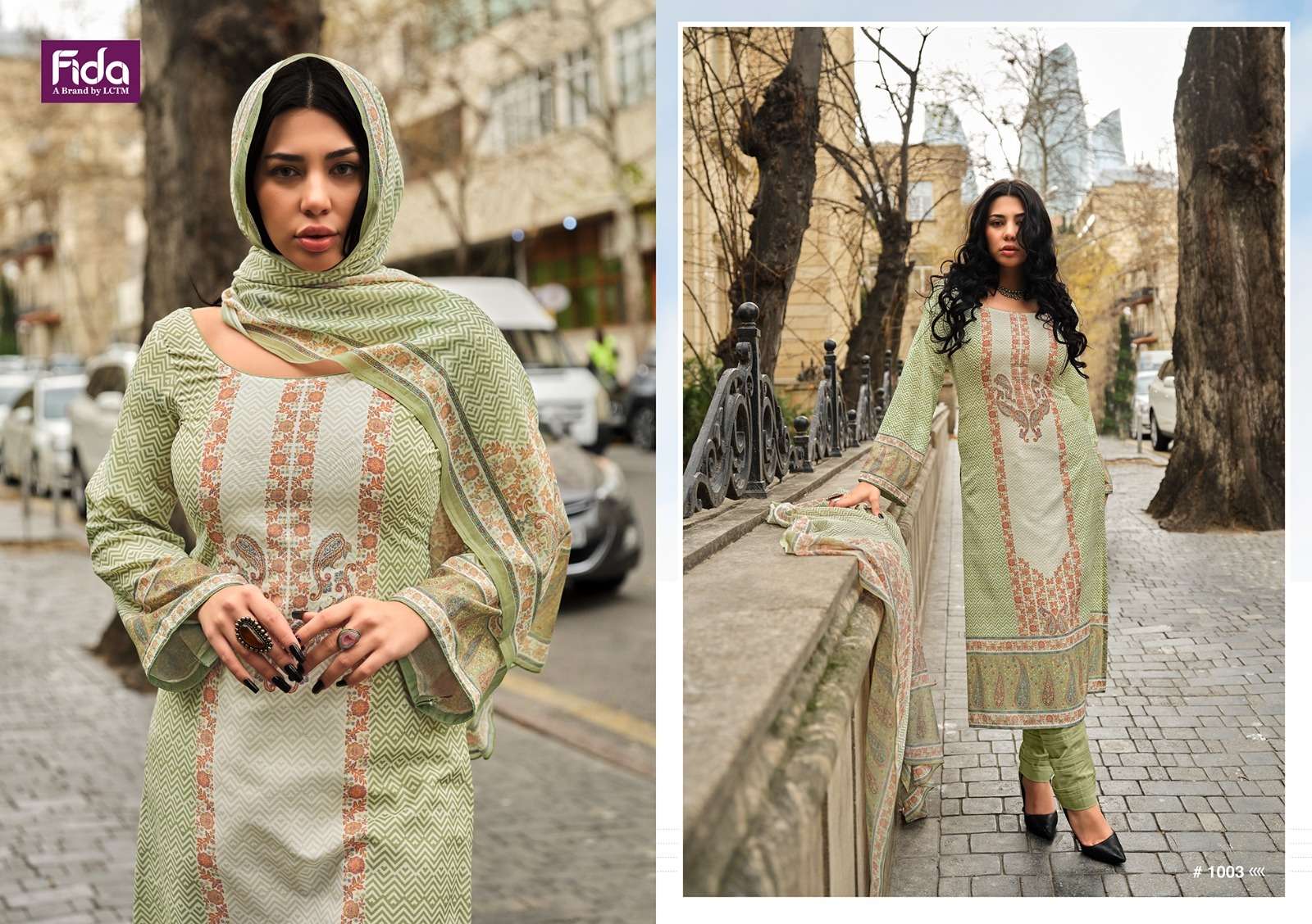 Fida Nyra Digital Printed Cotton Dress Material Wholesale catalog