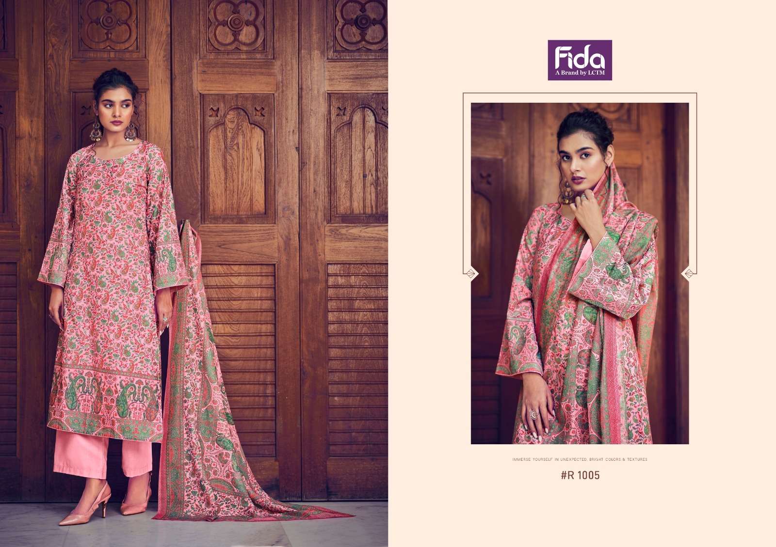 Fida Rahat Digital Print Cotton Designer Dress Material Wholesale catalog