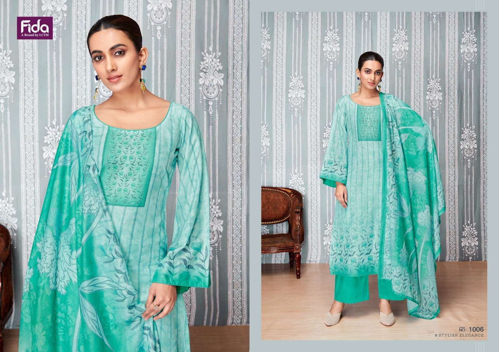 Fida Yami Digital Printed Karachi Cotton Dress Material Wholesale catalog