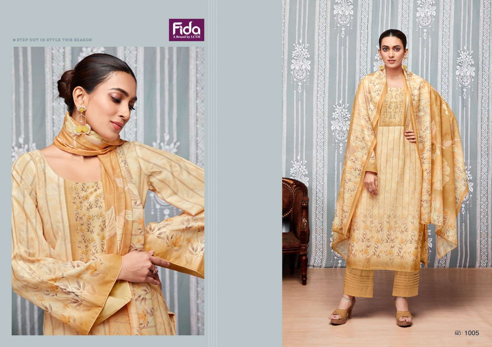 Fida Yami Digital Printed Karachi Cotton Dress Material Wholesale catalog