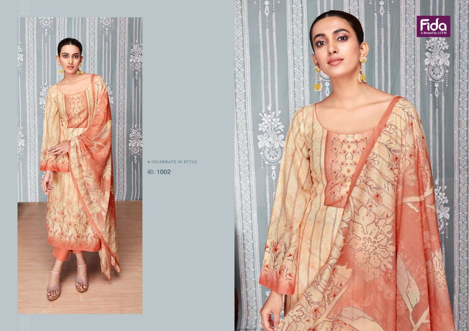 Fida Yami Digital Printed Karachi Cotton Dress Material Wholesale catalog