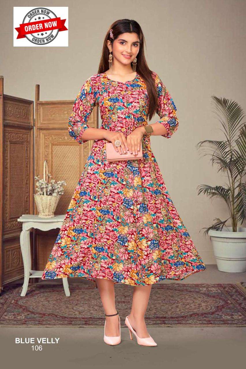 FT BLUE VELLY VOL.1 Kurti Wholesale catalog