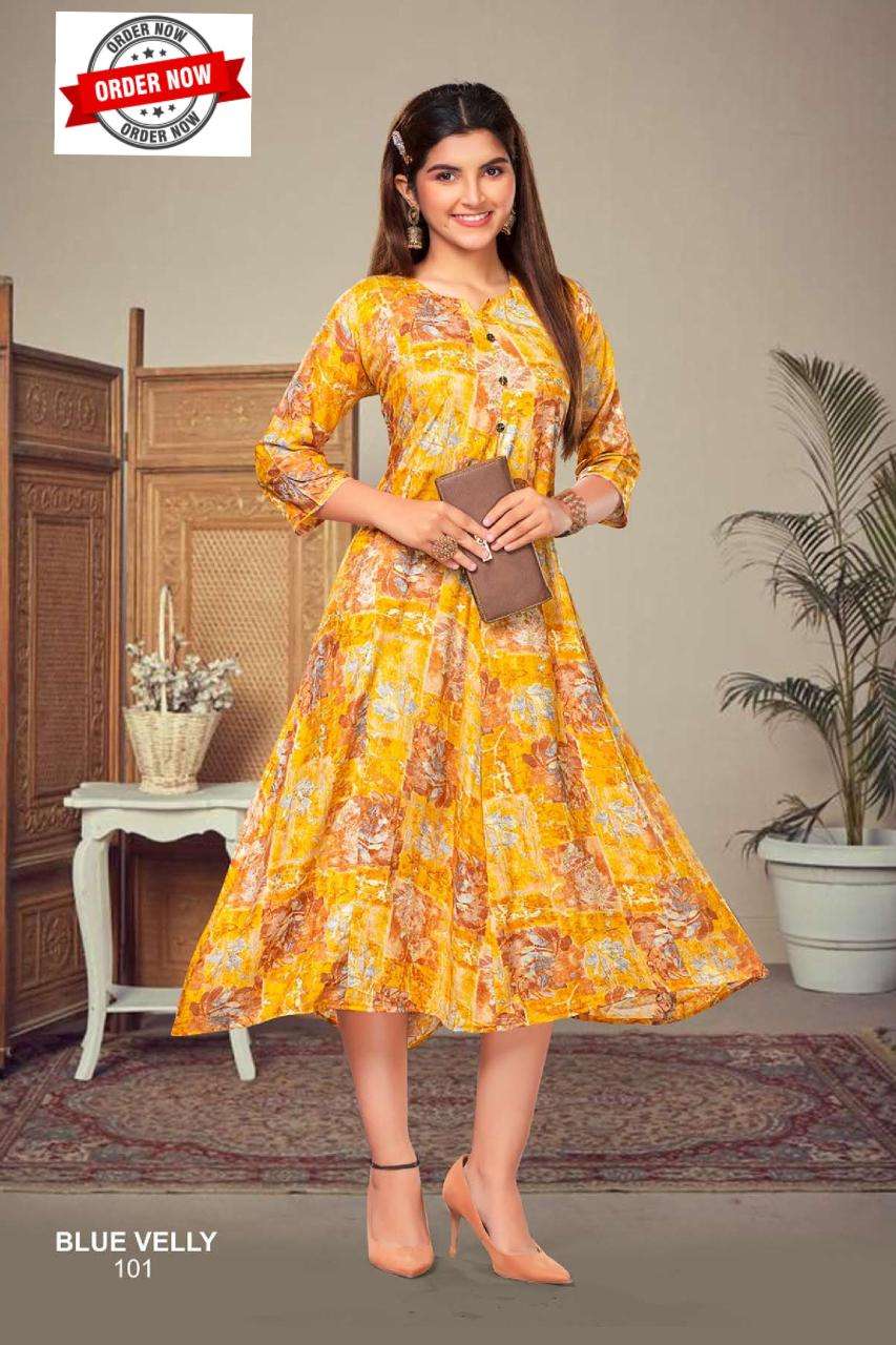 FT BLUE VELLY VOL.1 Kurti Wholesale catalog