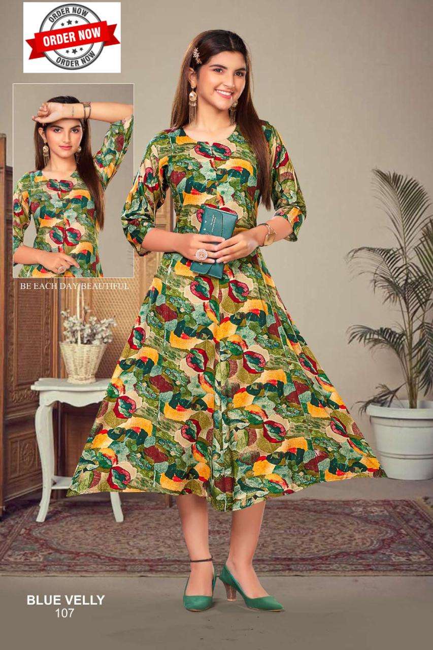 FT BLUE VELLY VOL.1 Kurti Wholesale catalog