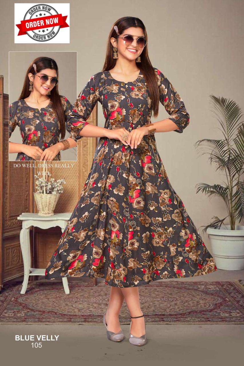 FT BLUE VELLY VOL.1 Kurti Wholesale catalog