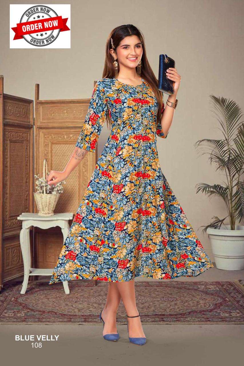 FT BLUE VELLY VOL.1 Kurti Wholesale catalog