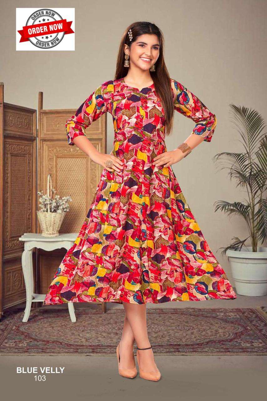 FT BLUE VELLY VOL.1 Kurti Wholesale catalog