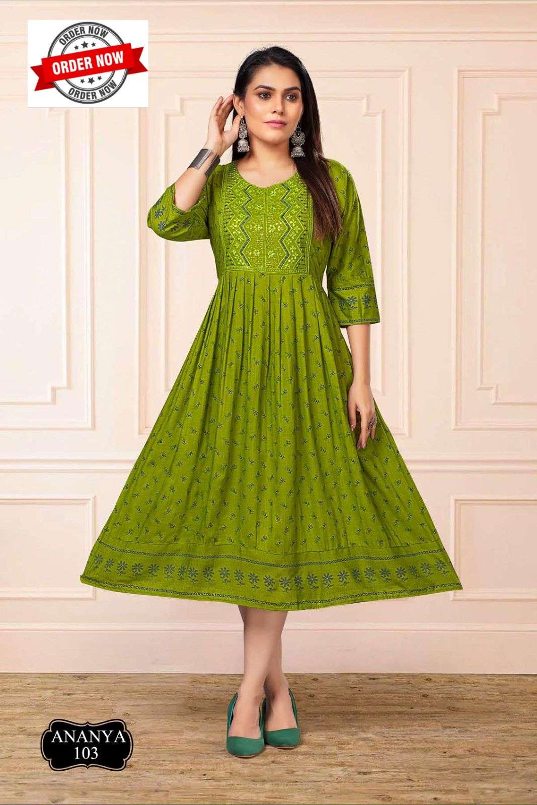 GOLDEN ANANYA VOL.1 Kurti Wholesale catalog