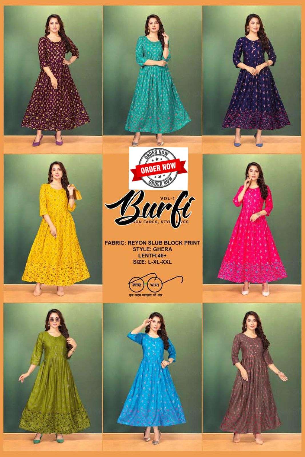 GOLDEN BARFI VOL.1 Kurti Wholesale catalog