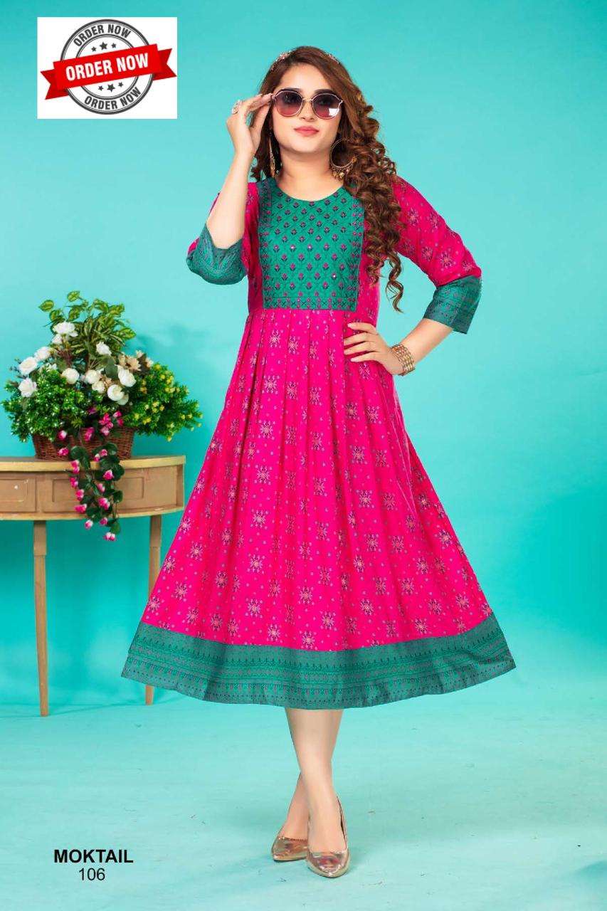 GOLDEN  MOKTAIL VOL.1 Kurti Wholesale catalog
