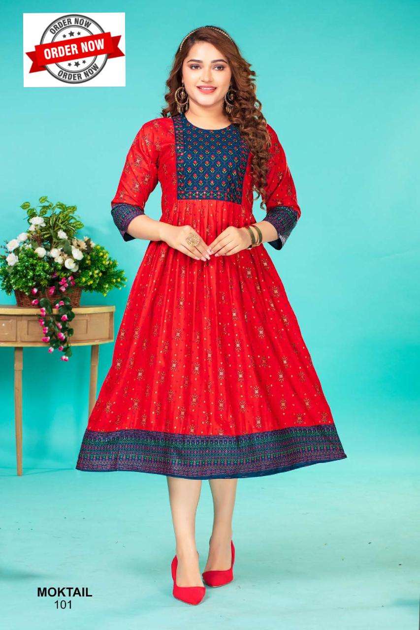 GOLDEN  MOKTAIL VOL.1 Kurti Wholesale catalog