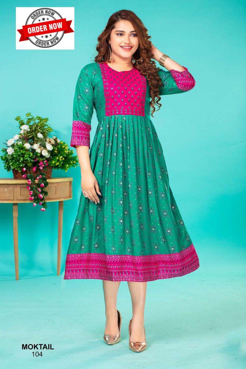 GOLDEN  MOKTAIL VOL.1 Kurti Wholesale catalog