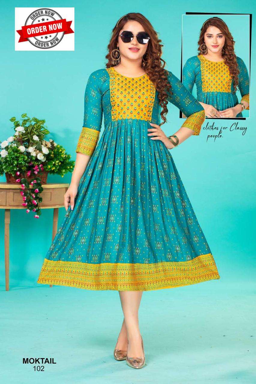 GOLDEN  MOKTAIL VOL.1 Kurti Wholesale catalog