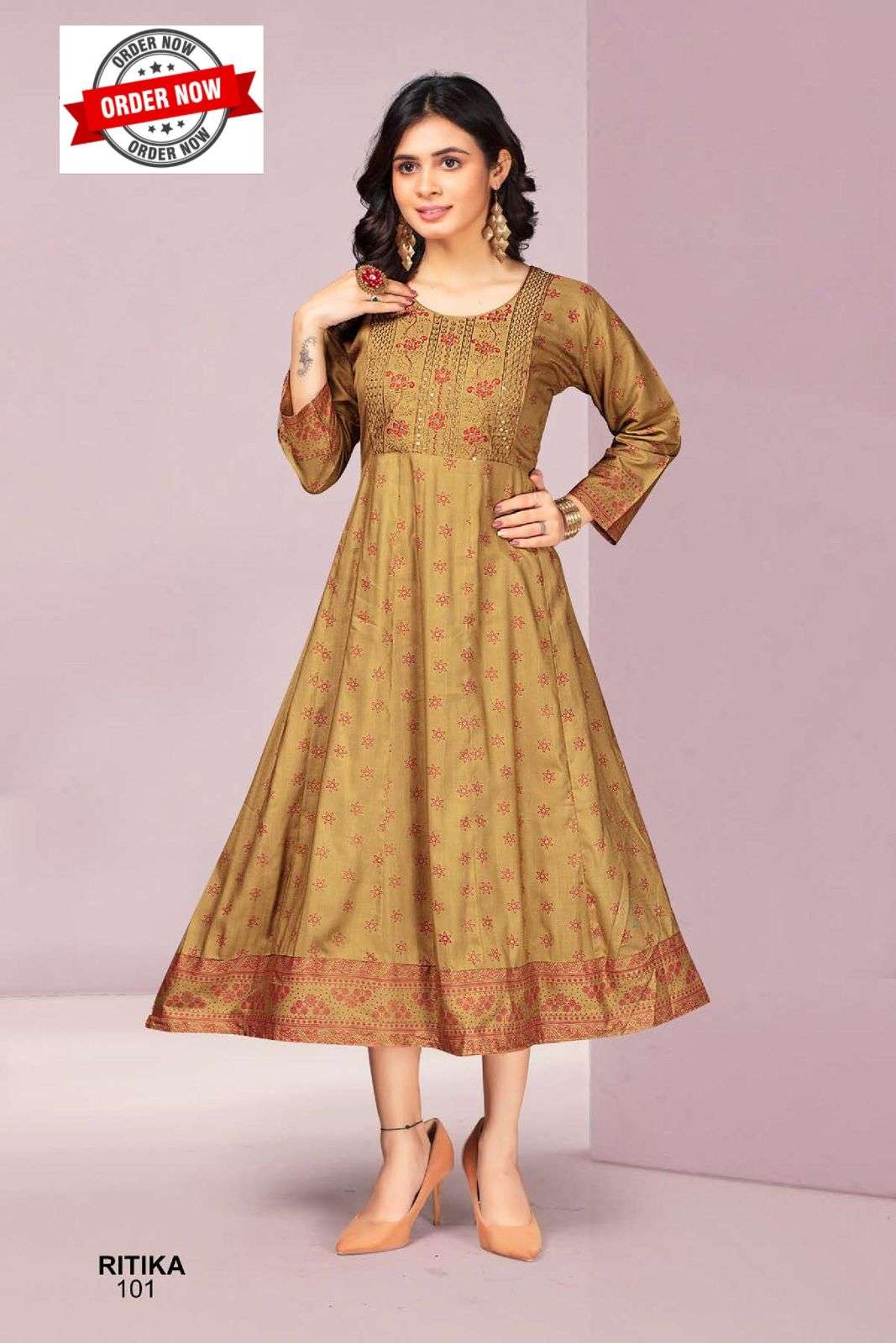 GOLDEN RITIKA VOL.1 Kurti Wholesale catalog