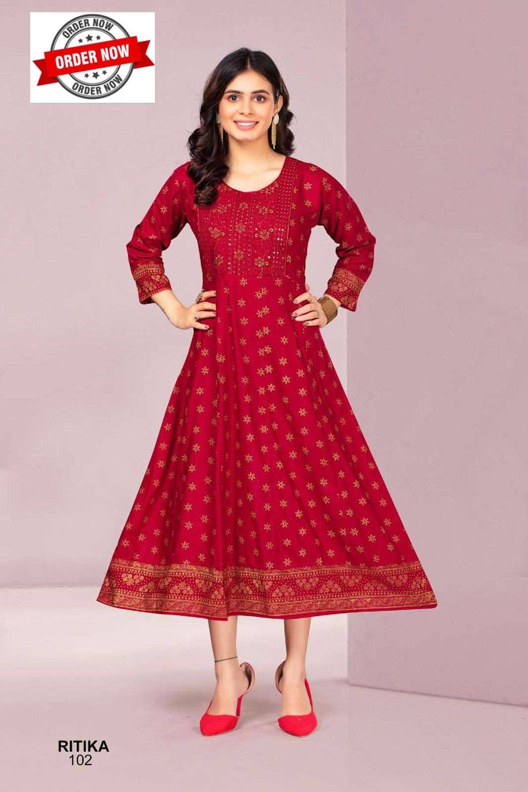 GOLDEN RITIKA VOL.1 Kurti Wholesale catalog