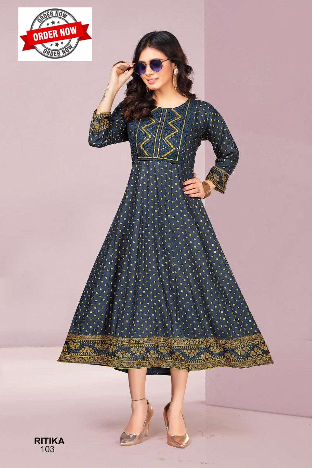 GOLDEN RITIKA VOL.1 Kurti Wholesale catalog