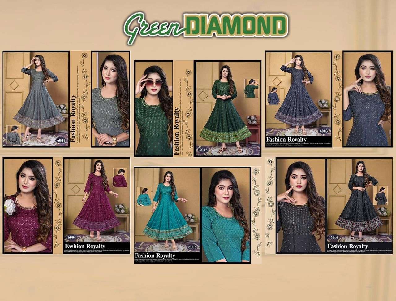 GREEN DAIMOND V1 Kurti Wholesale catalog