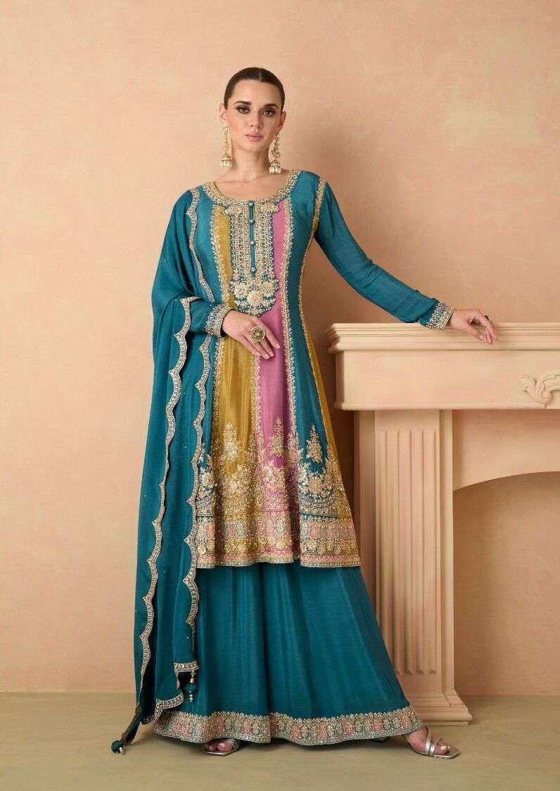Gulkayra Izhar 7441 Colors Real Chinon Designer Salwar Suits Wholesale catalog