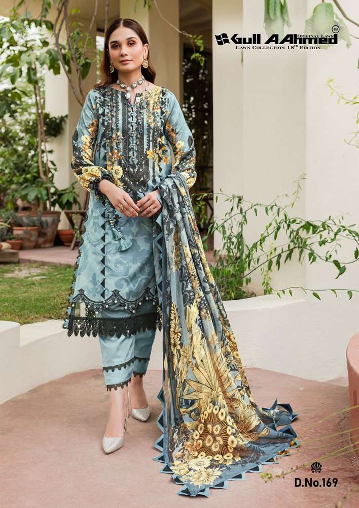 Gull Aahmed Lawn Collection Vol-18 -Dress Material -Wholesale Catalog
