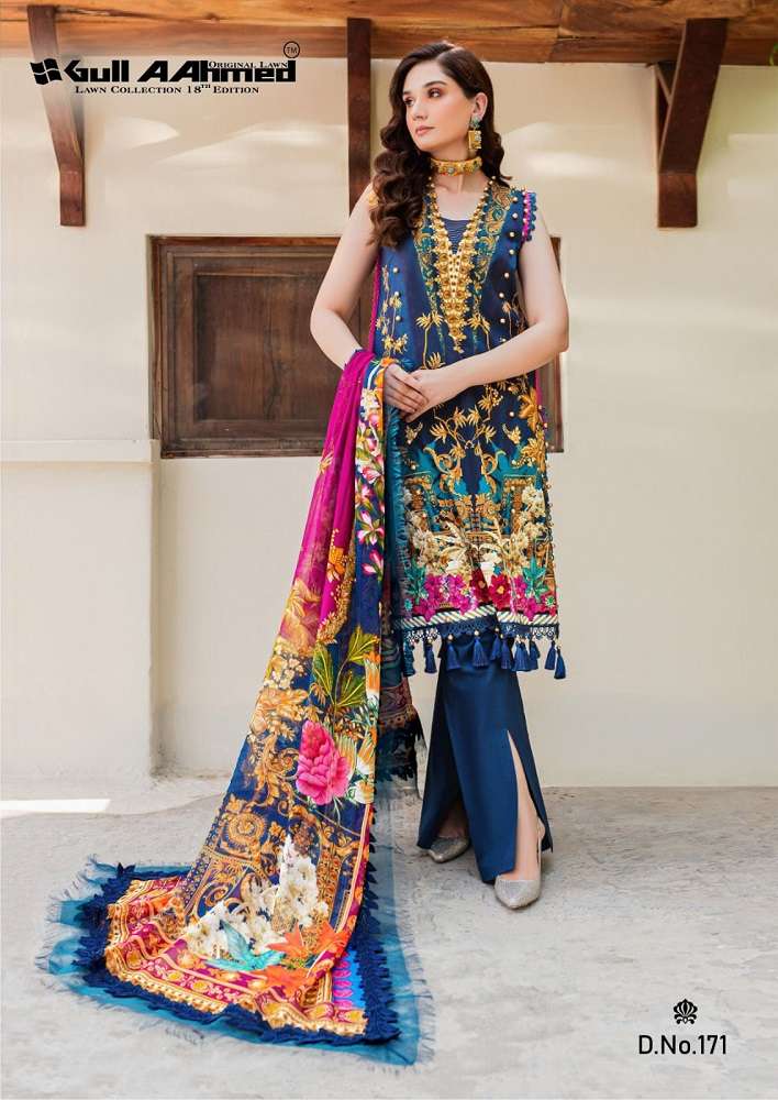 Gull Aahmed Lawn Collection Vol-18 -Dress Material -Wholesale Catalog