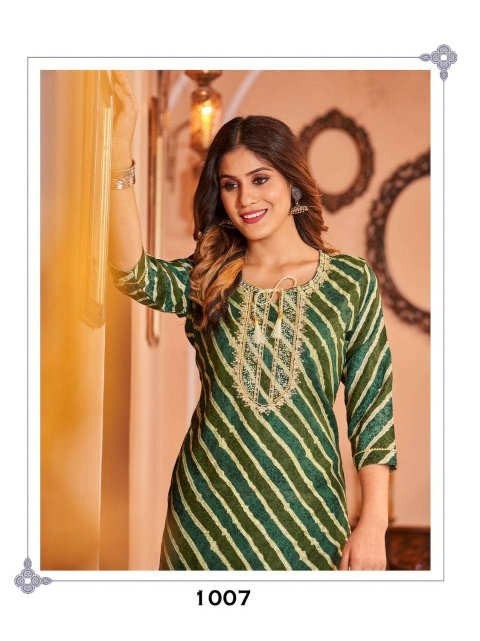 HIRWA LEHERIYA Kurti Wholesale catalog