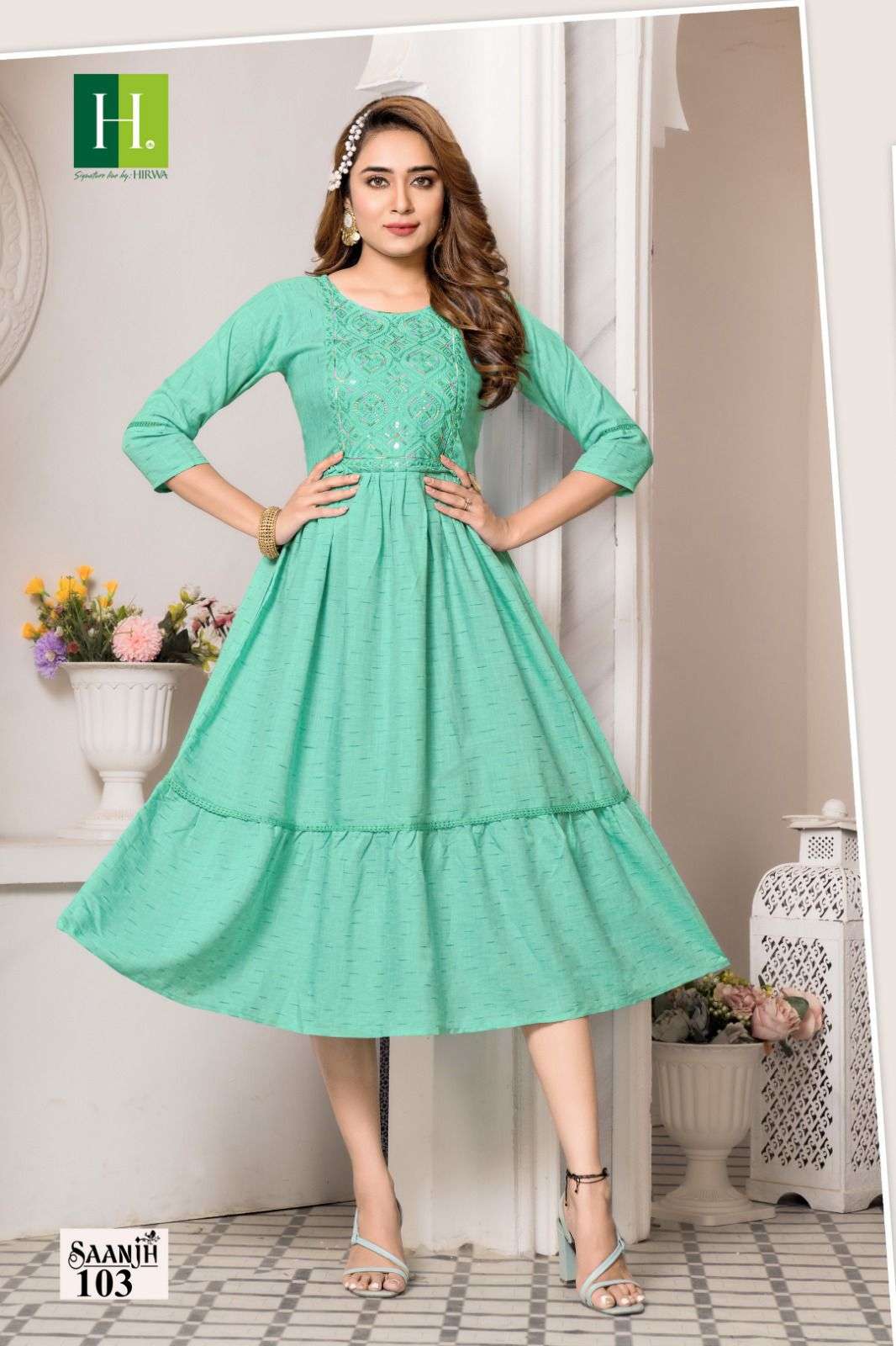 HIRWA Saanjh Vol.1 Kurti Wholesale catalog