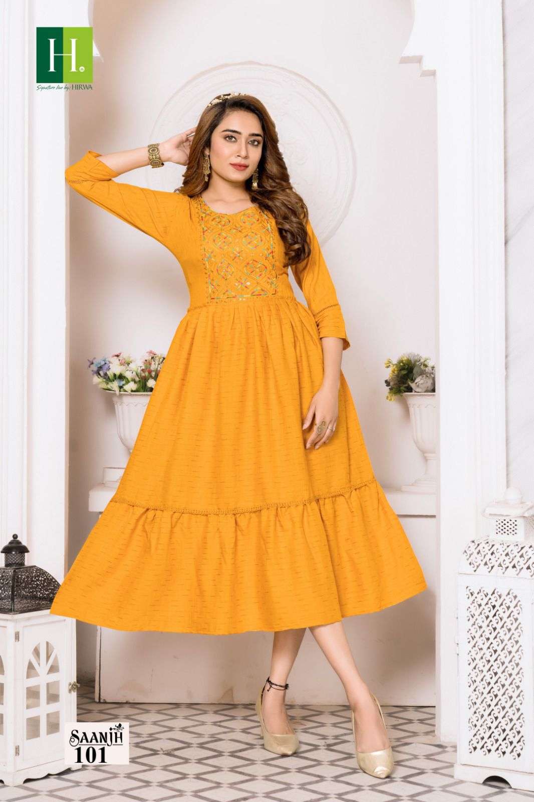 HIRWA Saanjh Vol.1 Kurti Wholesale catalog