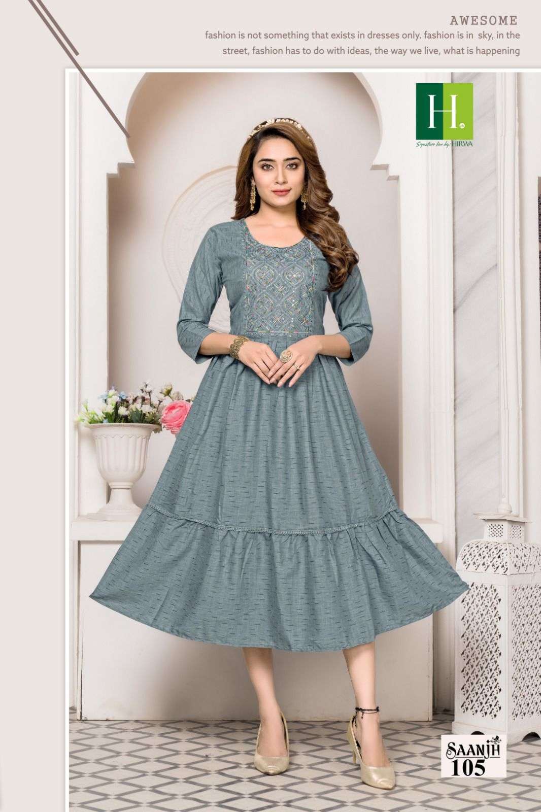 HIRWA Saanjh Vol.1 Kurti Wholesale catalog