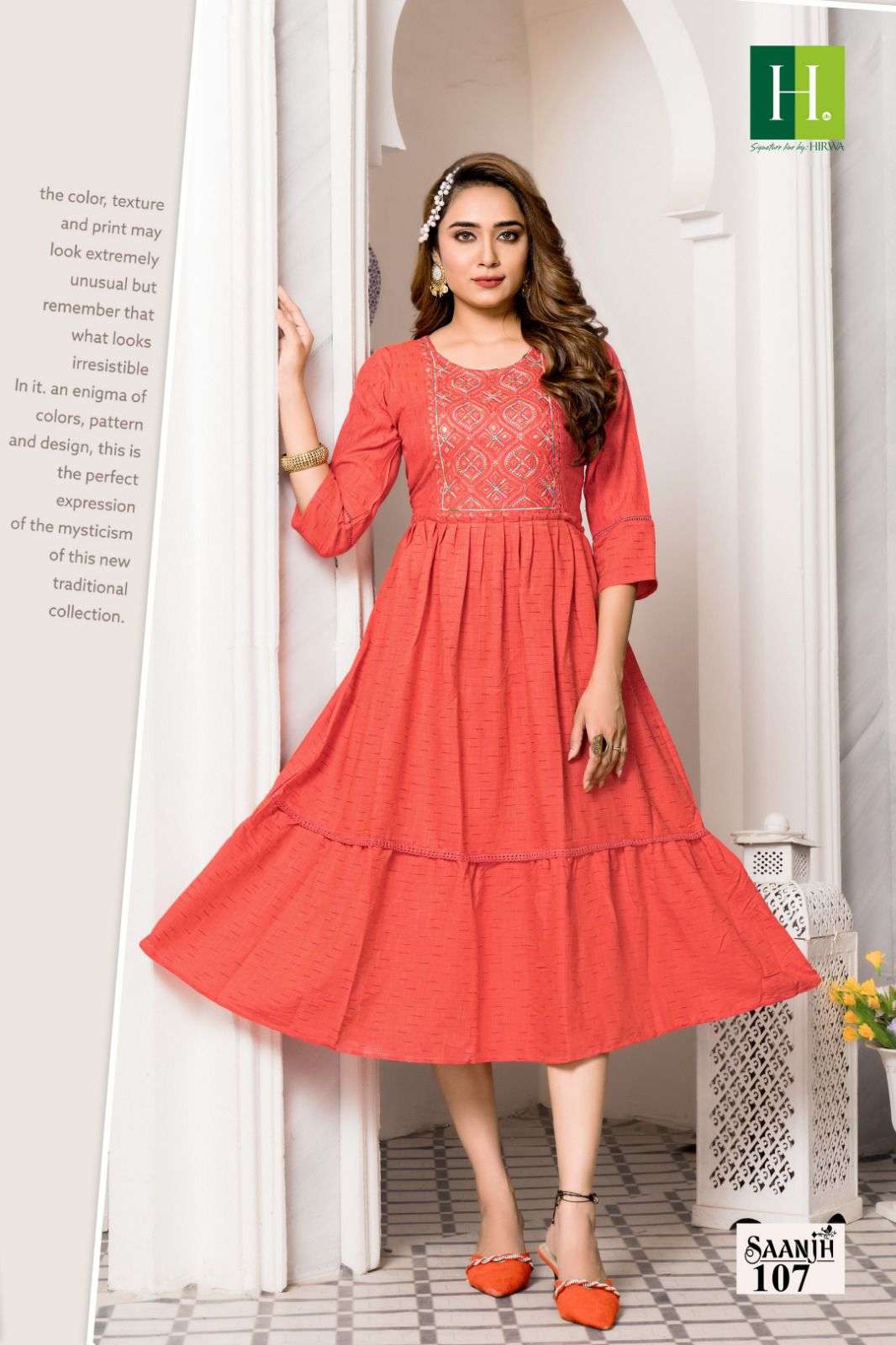 HIRWA Saanjh Vol.1 Kurti Wholesale catalog
