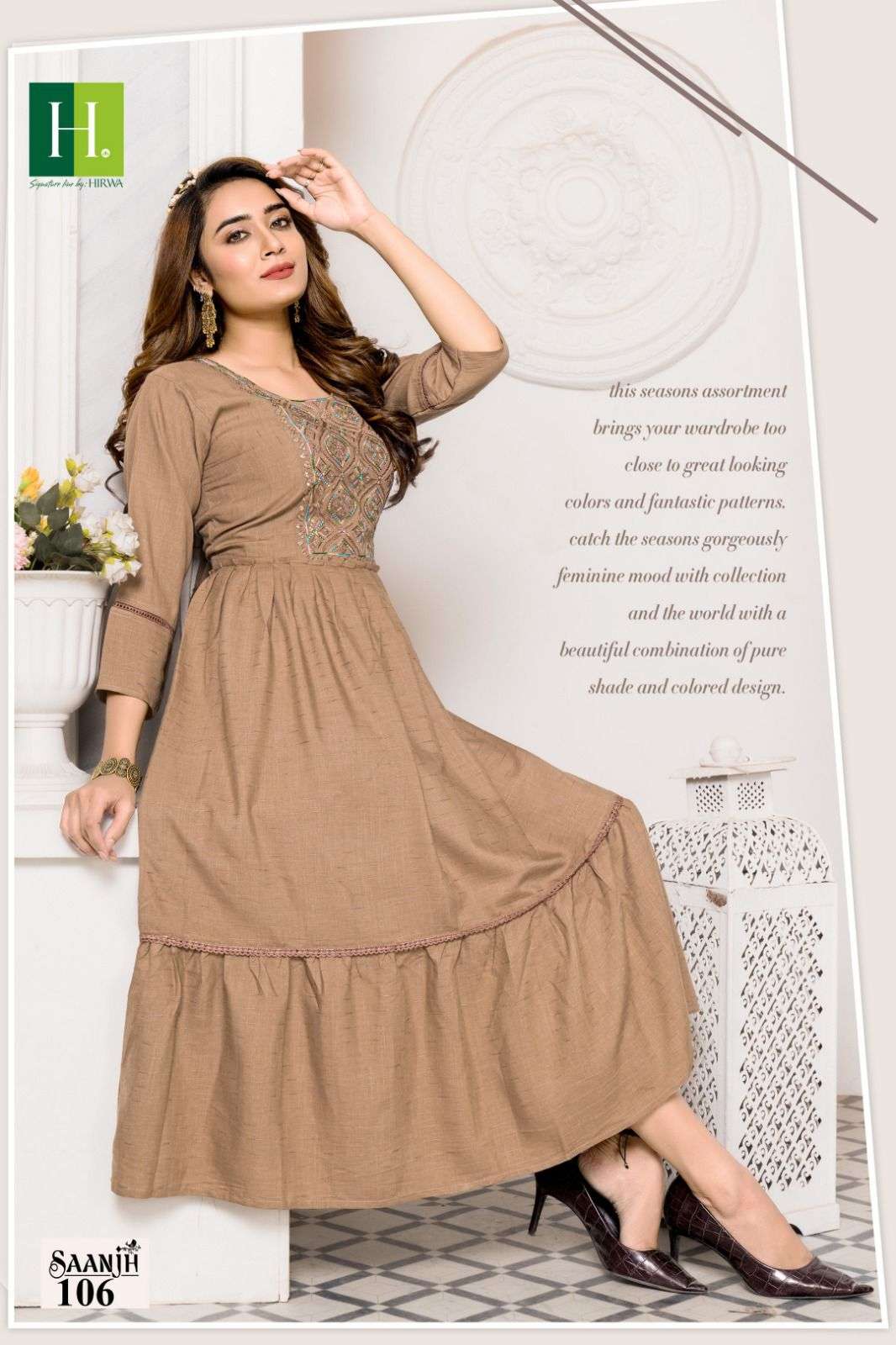 HIRWA Saanjh Vol.1 Kurti Wholesale catalog