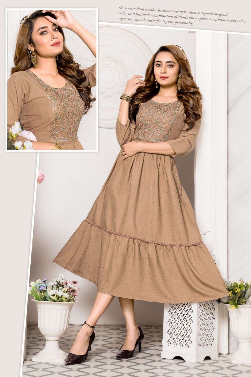 HIRWA Saanjh Vol.1 Kurti Wholesale catalog