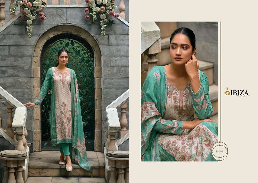 Ibiza Iznik Vol 3 Muslin Designer Salwar Kameez Wholesale catalog