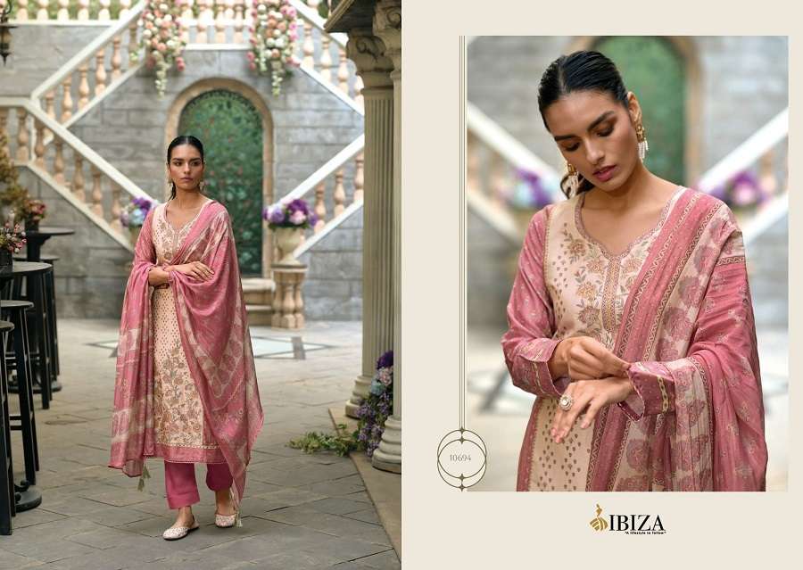 Ibiza Iznik Vol 3 Muslin Designer Salwar Kameez Wholesale catalog