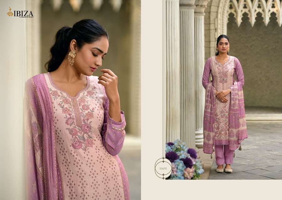 Ibiza Iznik Vol 3 Muslin Designer Salwar Kameez Wholesale catalog