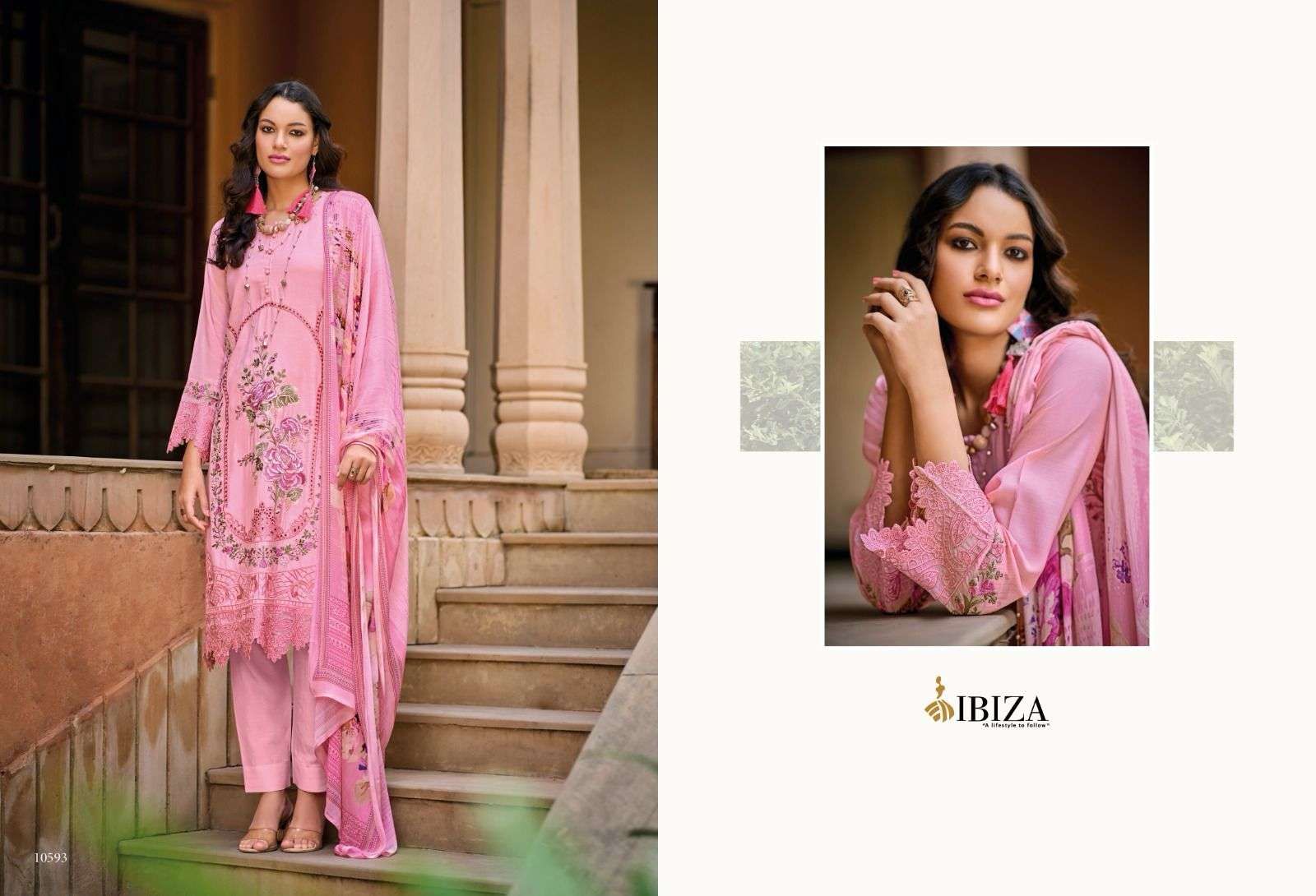 Ibiza Rosemeen Muslin Designer Salwar Kameez Wholesale catalog