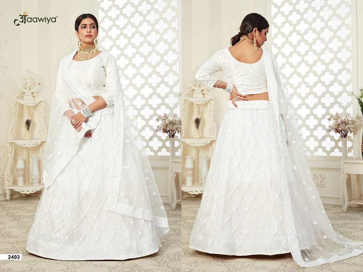 INAAYAT VOL - 01 White WEDDING SEASON SPECIAL BRIDAL WEAR LEHENGA CHOLI Wholesale catalog
